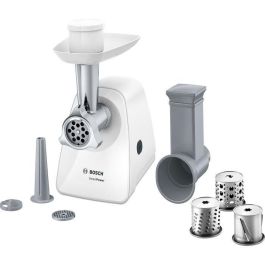 Picadora de carne - BOSCH - MFW2514W SmartPower - Blanco - motor bloqueado 1500 W - 1,7 kg/min - 2 rejillas picadora - rallador/cortador Picadora de carne - BOSCH - MFW2514W SmartPower - Blanco - motor bloqueado 1500 W - 1,7 kg/min - 2 rejillas picadora - rallador/cortador