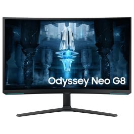 Samsung LS32BG850NPX Monitor Gaming 32 Pulgadas, 4K UHD, Mini-LED, Quantum HDR 2000, 240Hz, 1ms, Curvo 1000R, Freesync Premium Pro, G-Sync Compatible, Blanco