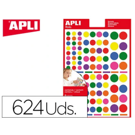 Apli Gomets Autoadhesivo Círculo Multicolor Blister de 624 Unidades Surtidas Precio: 3.50000002. SKU: B13DNC8LJ2