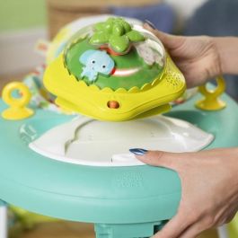 Bright Starts BRI17367 Andador Plegable 2 en 1 Wanderlights con Juguete de Actividades Extraíble, Música y Altura Ajustable