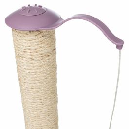 Trixie TRI4011905429311 Rascador para Gatos y Gatitos Modelo Junior, con Poste Integrado, Altura 50 cm, Colores Natural y Malva
