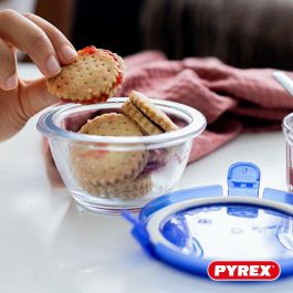 Pyrex PYR3426470286244 Juego de 5 mini cuencos de Vidrio Redondos con Tapa antigoteo - 0.2 L