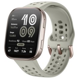 Amazfit Bip 6 Stone Reloj Inteligente GPS Pantalla AMOLED de 1.97" (390 x 450) Oro y Correa Gris