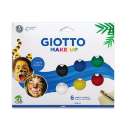 Giotto Set Pintura Facial Maquillaje 6 Botes 5 ml Colores Clásicos + Pincel + Esponja Fácil de Quitar con Agua Precio: 16.68999948. SKU: B1AYWEYGTA