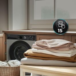 Lavadora Cecotec Bolero DressCode 750 BI Inverter Steel A 1200 rpm 7 kg