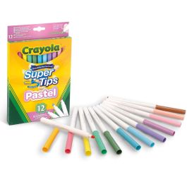 Crayola Rotuladores Punta Lavables Colores Pastel 12 ud. 20,5x13x1,3 cm Precio: 3.95000023. SKU: S2411026