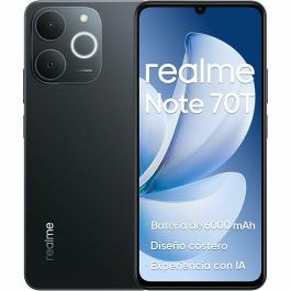 Realme Note 70T RMX5313 Smartphone 128GB 4GB RAM Obsidian Black, pantalla 6.7" AMOLED, cámara 13MP, Android 15 Precio: 109.78999977. SKU: B1D9EHL5GB