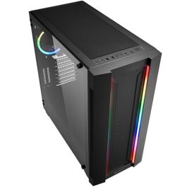 SHARKOON ELITE SHARK CA200M Midi Tower Negro - Caja PC E-ATX con Iluminación RGB, Diseño Gaming y Amplio Espacio para Hardware de Alta Gama