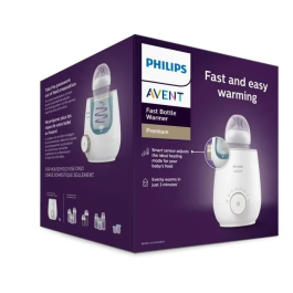 Philips Avent SCF358/00 Calentador de Biberones Eléctrico - Calienta Uniformemente, Función de Descongelación, Temporizador y Apagado Automático