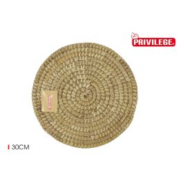 Salvamantel redondo de mimbre Ø30 cm - Privilege (18 Unidades)