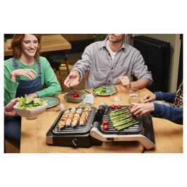 Tefal OptiGrill 4in1 GC774D10 Silver Parrilla Eléctrica Multifunción 9 Programas 2100W Acero Inoxidable