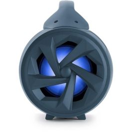 BIGBEN PARTYBTLITEDB Altavoz inalámbrico Bluetooth con Micrófono, Efectos de Luz, USB, Micro-SD y AUX-IN - 50W - Azul Oscuro