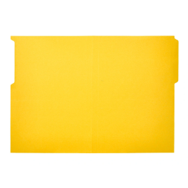 Liderpapel Subcarpeta Cartulina Folio Pestaña Izquierda 240g/m2 Amarillo
