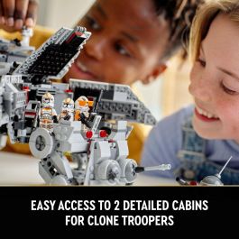 LEGO 75337 Star Wars AT-TE Walker con 5 Minifiguras, 3 Droides de Batalla y La Venganza de los Sith
