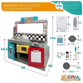 Cocina retro de madera woomax 90x58x104 cm Cocina retro de madera woomax 90x58x104 cm