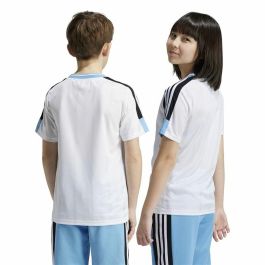 Camiseta de Manga Corta Infantil Adidas Nations Blanco