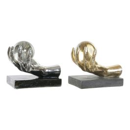 Figura Glam DKD Home Decor Dorado Plateado 14 x 18 x 20 cm (2 Unidades)