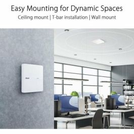 ASUS EBA63 Access Point WiFi AX3000 Dual-band PoE Blanco 2402 Mbit/s