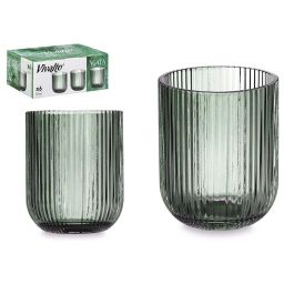 Vaso Bajo Verde Musgo 270 ml Vivalto - Vidrio 7.2x9.3x7.2 cm (24 Unidades) Precio: 26.8899994. SKU: B1HNZVFQP9