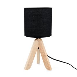 Lámpara Madera y Lino con Cable Nora Vinthera 16x35 cm_Sombra 16 cm Precio: 13.50000025. SKU: B18N382YST