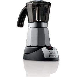 Delonghi EMKM6B Cafetera Moka Eléctrica Italiana Alicia Plus Blanca, 6 tazas, apagado automático, filtro para 3 o 6 tazas