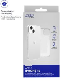 myway funda compatible con Apple iPhone 14 transparente