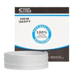 Bobina de Cable RJ45 FTP Nanocable 10.20.0902 Cat.6/ 100m/ Gris