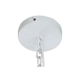 DKD Home Decor Lámpara Techo 1c24 Blanco Dorado Hierro 77 x 77 x 16 cm