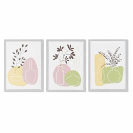 Cuadro Scandi DKD Home Decor Multicolor 1.8 x 40 x 30 cm (3 Unidades) Precio: 7.69000012. SKU: B15ABPEGCF