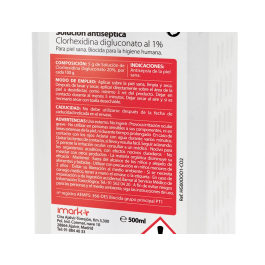 Desinclor Solución Clorhexidina 1% 500 mL Rosa 1Ud