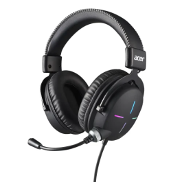 Acer NHW200 Auriculares Alámbrico Diadema Juego Negro