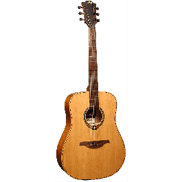 LAG Guitarra Acústica Dreadnought Tramontane 170 Cedro Rojo Macizo Natural Folk 6 Cuerdas
