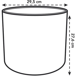 Elho Maceta Redonda B. para - Plástico - Ø30 - Verde Hoja ELH8711904249427