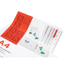 Liderpapel Carpeta Canguro 2 Anillas Mixtas 55mm A4 Plástico Blanco