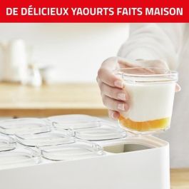 Seb Yaustiere 6 macetas 140 ml, yogures y postres caseros, 5 programas automáticos, 100 % BPA sin BPA, fabricado en Francia YY5114FB