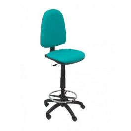 Taburete Piqueras Y Crespo Ayna Ergonomico Mecanismo De Contacto Permanente Regulable En Altura Y Aro Reposapies Asiento Y Respaldo Tapizados Bali Verde Turquesa Precio: 204.49999944. SKU: S5702410