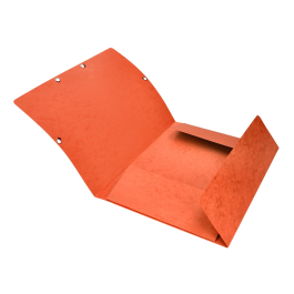 Q-connect Carpeta KF02170 Gomas Cartón Simil-Prespan Solapas 320x243 mm Naranja
