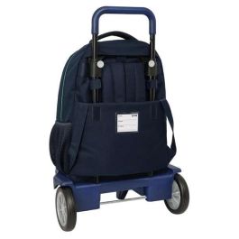 Safta Mochila Grande con Ruedas Compact Evolution Extensible Real Madrid 2ª Equipación 25/26 33x45x22cm