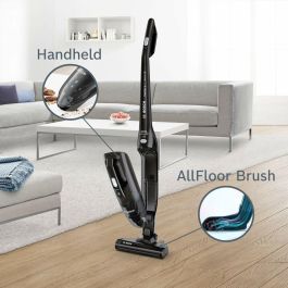 Bosch Aspirador Escoba y de Mano Recargable 20V Batería Li-ion Autonomía 40 min Cepillo AllFloor HighPower Filtro Lavable Negro