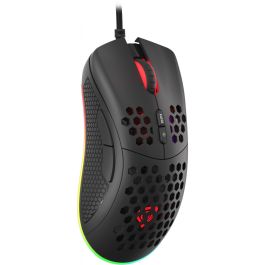 GENESIS Krypton 555 Ratón Gaming Óptico Pixart PAW3333 8000 DPI RGB Ultraligero 70g Ergonómico Mano Derecha USB