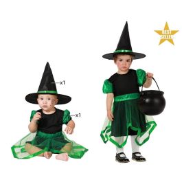 Disfraz Bruja Bebé Verde Falda Tul Sombrero Clásico para Halloween y Carnaval. Talla 24 Meses, Material Polyester para Niñas. Precio: 10.50000006. SKU: B1G4JZR2XJ