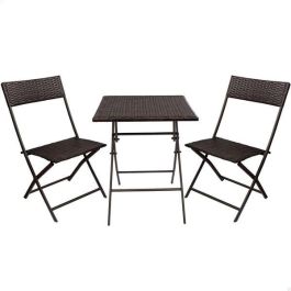 Conjunto de mesa cuadrada plegable (60x72 cm) + 2 sillas de ratán (44x83,5 cm) aktive Precio: 159.962. SKU: B13EM2XLG8