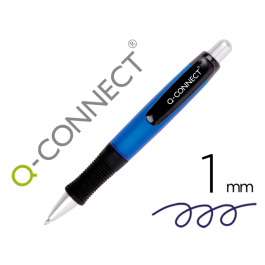 Q-connect Bolígrafo Premium Retráctil con Sujeción de Caucho, Punta 1 mm, Color Azul Precio: 4.79000038. SKU: B17KGA9ZLG