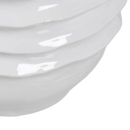 Jarrón Blanco Cerámica Decoración 44,50 X 44 X 46,50 cm