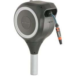 Gardena Enrollador de Manguera Automático RollUp S 15 m 11 mm Rebobinado Auto. Anti-Torsión Borde Blanco