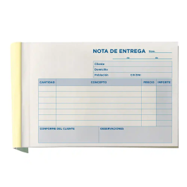 Liderpapel T328 Talonario Entregas 8º Original y 2 Copias Apaisado