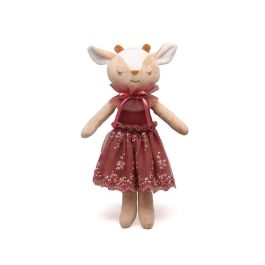 KioKids Muñeca de Trapo Ciervo Suave Juguete Niños +10 Meses Multicolor Poliéster