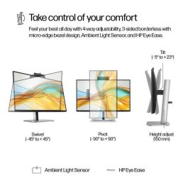 HP Series 5 Pro 23.8 inch FHD USB-C Conferencing Monitor - 524pm HP Series 5 Pro 23.8 inch FHD USB-C Conferencing Monitor - 524pm
