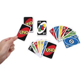 UNO W2087 Juego de Cartas Clásico Mattel Games Familiar para 2-10 Jugadores, Edad Recomendada +7 Años, Multilingüe