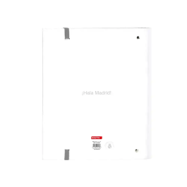 Safta Carpeta Anillas Real Madrid Equip. 25-26 A4 4 Anillas 35mm Recambio 100 Hojas 80gr Tapa Dura Cierre Elástico